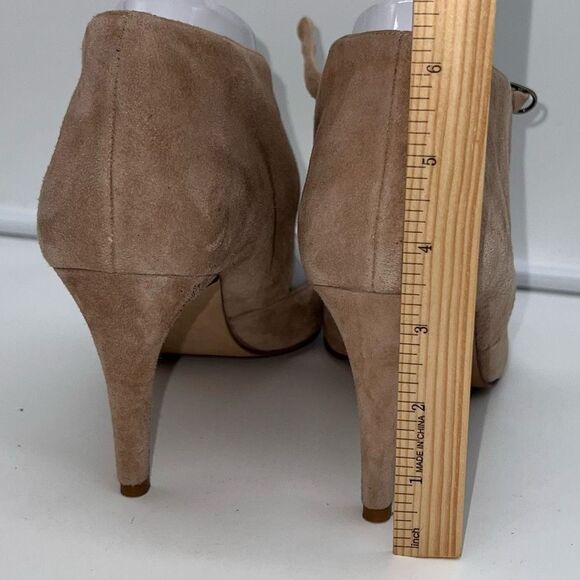 Free People Beige Suede Ankle Strap Heels - Picture 5 of 13